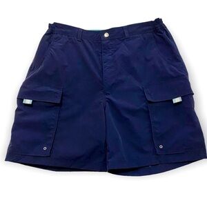 Izod Blue Swim Trunks Large Board Shorts